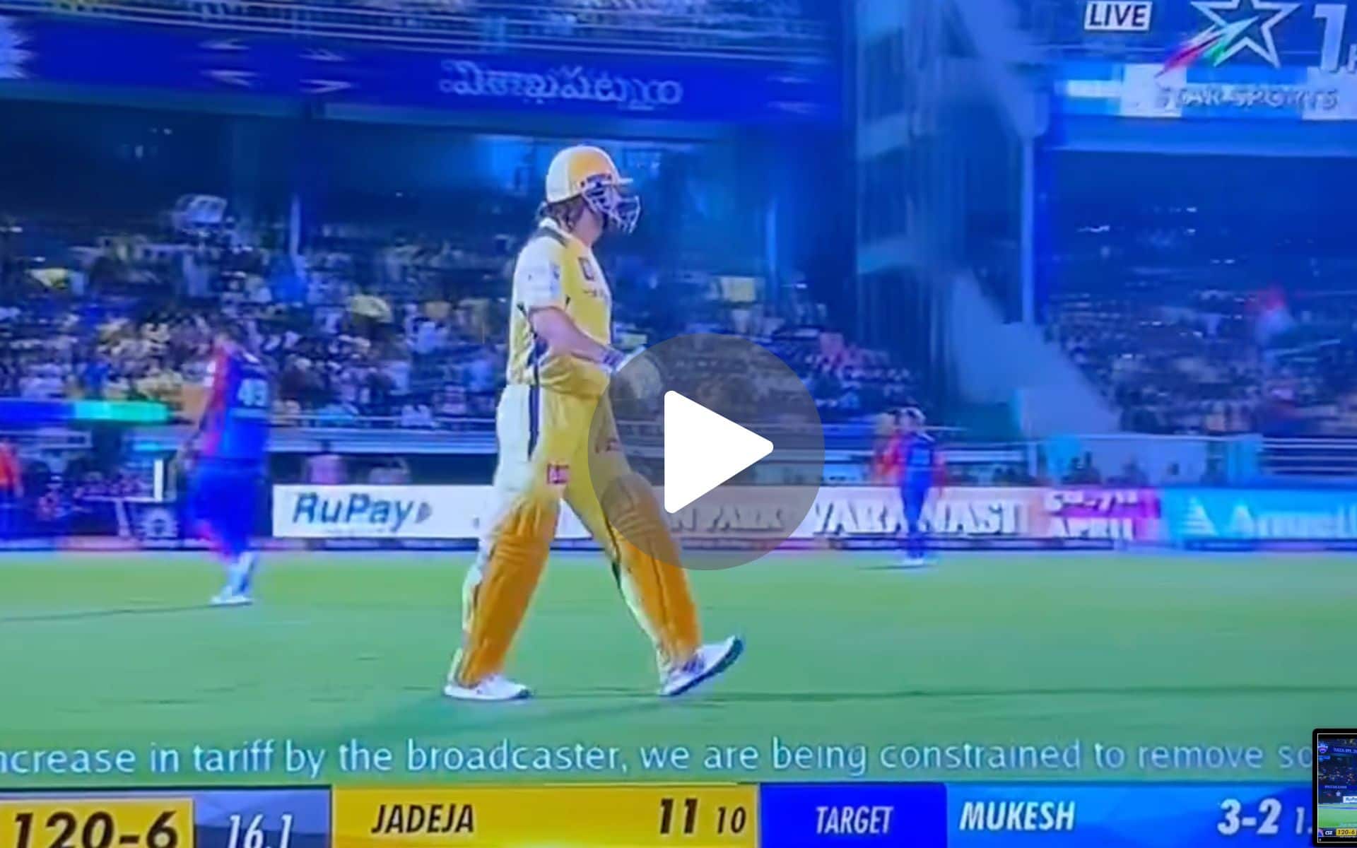 [Watch] MS Dhoni Comes To Bat For First Time In IPL 2024; Vizag Crowd Goes Wild